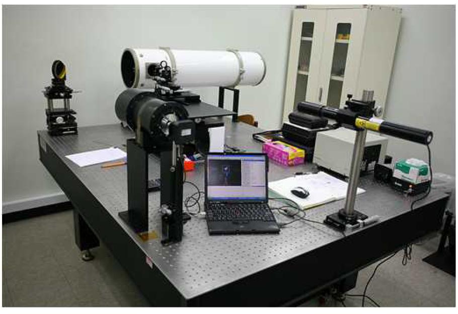 광학계 성능평가용 테스트 장비