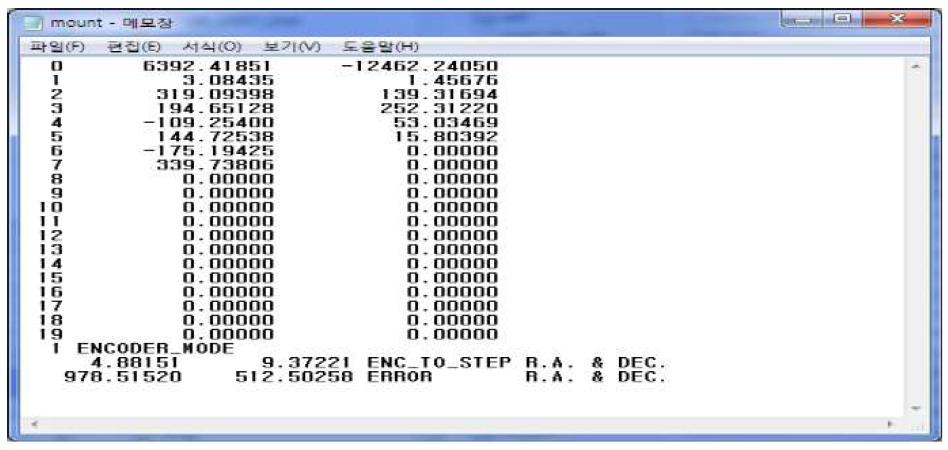 MOUNT.inp 파일
