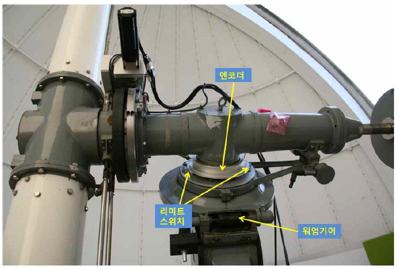 적경 축 구동부 개선 후