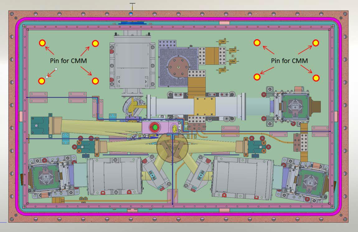 Position of each part on IGRINS optical bench