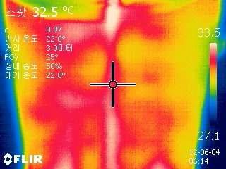 적외선 영상장치 촬영 이미지