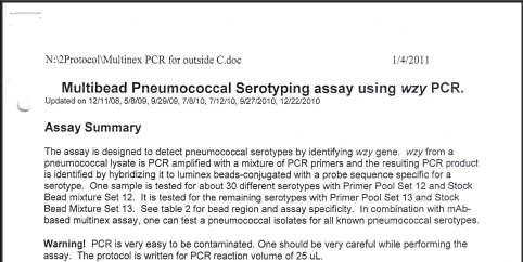 Multiplexed PCR assay
