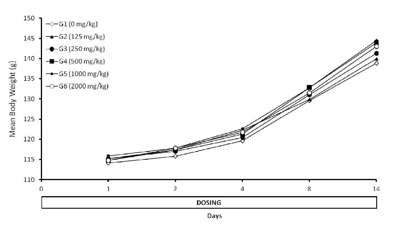 Mean Body Weight of Female