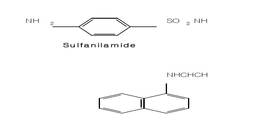 Chemical reactions involved in the measurement of NO-2 using a diazotization reaction