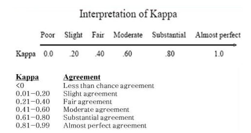 Interpretaion of Kappa