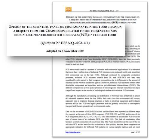 EFSA NDL-PCBs 보고서