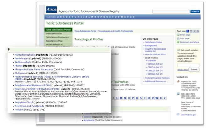 미국 ATSDR TOXICOLOGICAL PROFILE