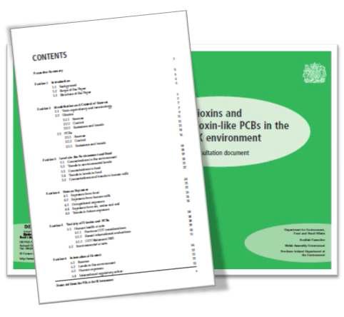 Dioxins and dioxin-like PCBs in the UK environment