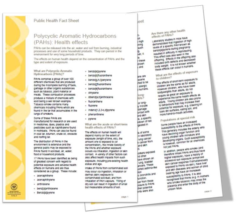 Polycyclic A romatic Hydrocarbons (PA Hs): Health effects