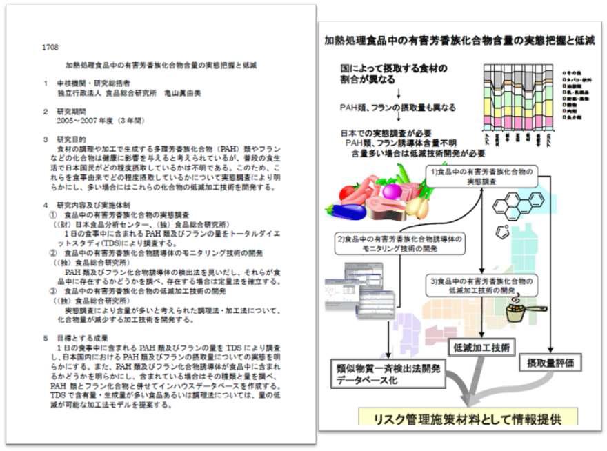 가열 가공 식품 중의 유해 방향족 화합물 함량의 실태 파악과 저감