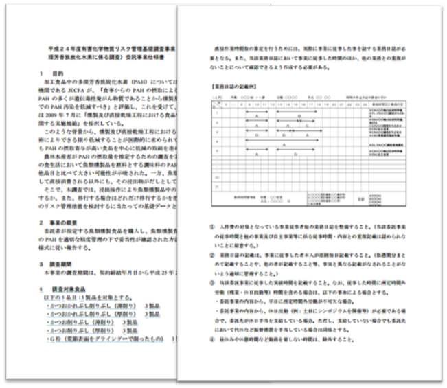 어류 훈제품의 다환방향족 탄화수소에 관한 조사 RFP