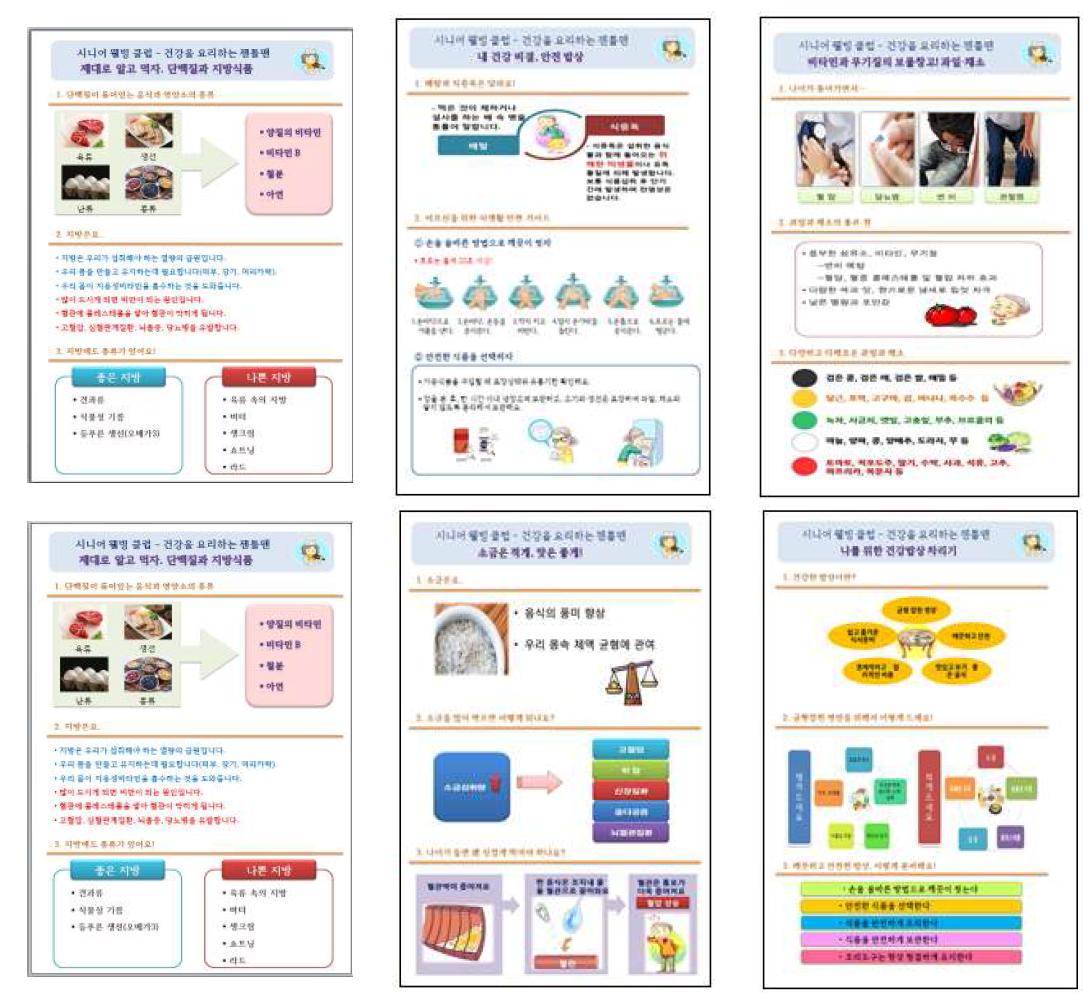 개발된 유인물 예시(The Example of Hand-outs Developed)