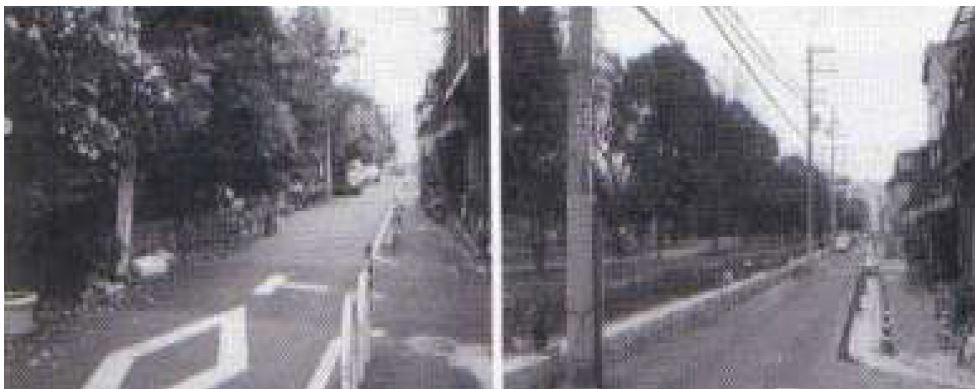 그림 5.26 길거리 정비 전후의 비교사진