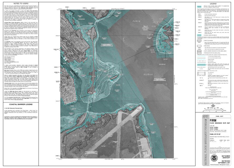 뉴욕시의 홍수지도