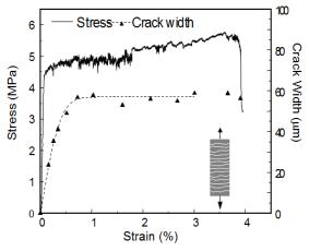ECC의 stree-strain curve