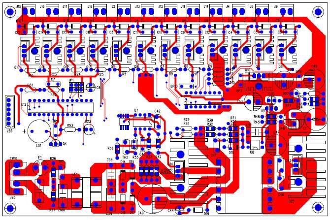 메인 PCB 후면 패턴도