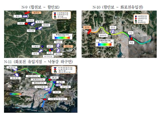 그림 4-10. 각 구간별 지형 및 주요지점 현황(계속)