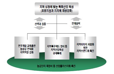 그림 3- 2. 지역특화산업육성을 위한 새로운 접근방안