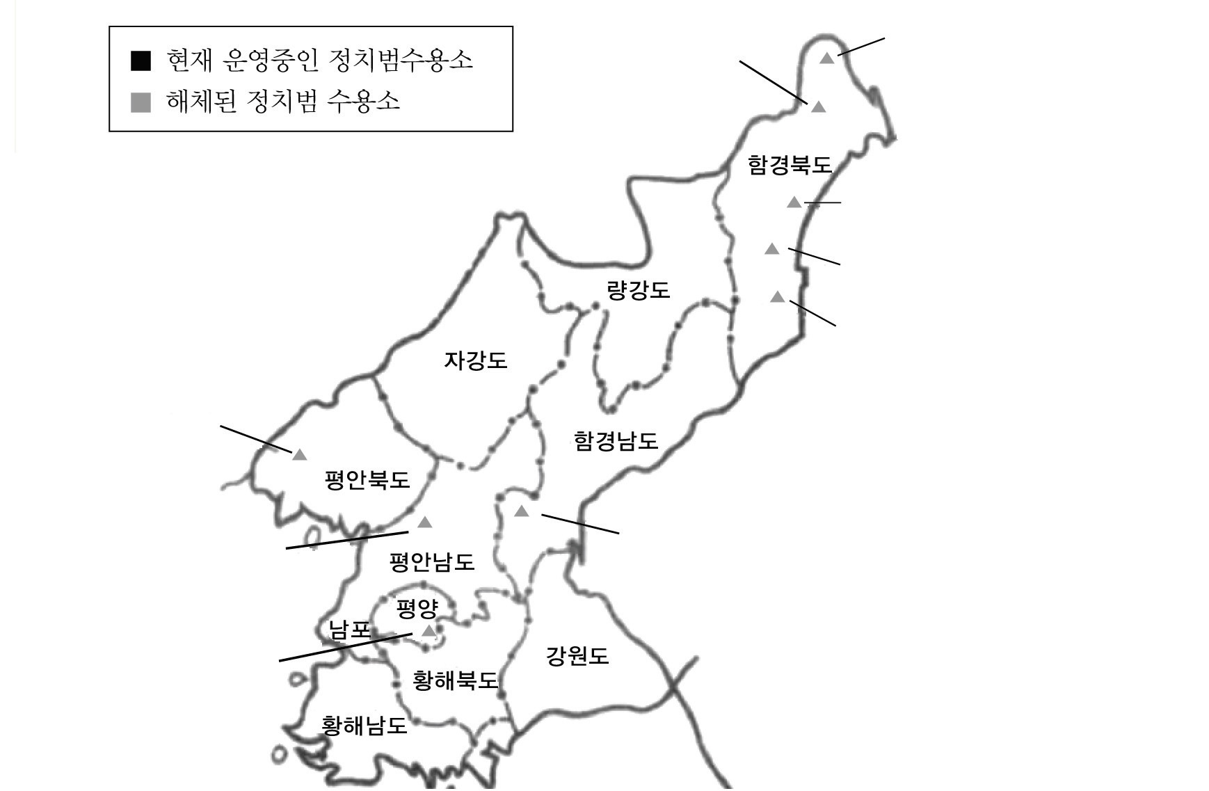 북한 정치범수용소 현황