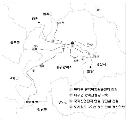 대구광역시 녹색교통 인프라 주요 사업