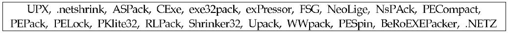 PE Unpacker가 지원하는 실행압축 기술(프로그램) 목록