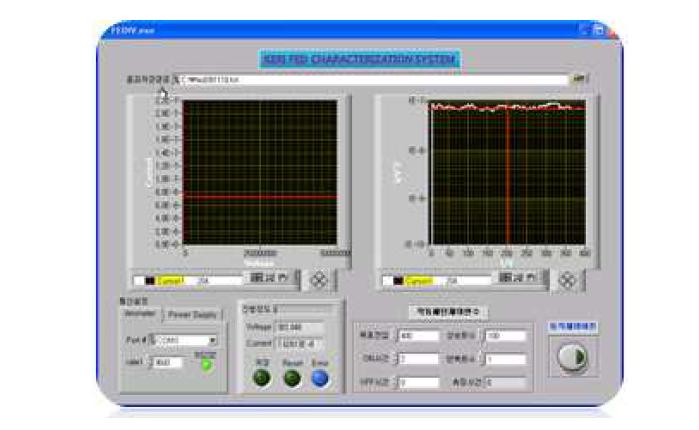 완성된 FED Characterization 프로그램
