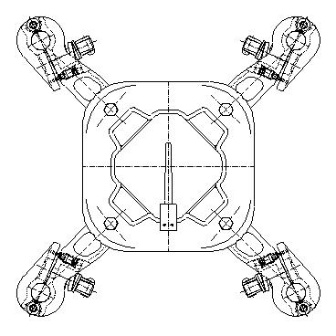 4도체용 설계된 Smart Spacer Damper 시작품 형상