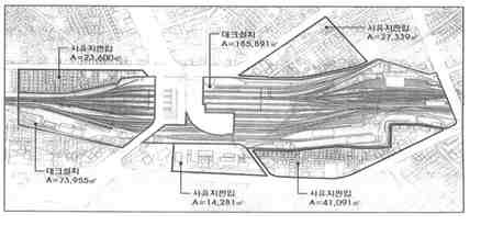 동대구역 역세권 토지이용 구성