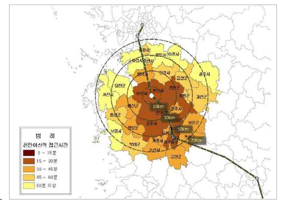 천안?아산역 연계영향권