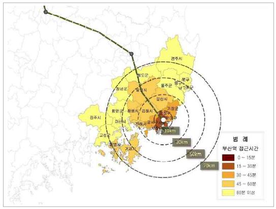부산역 연계영향권