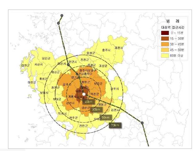 대전역 연계영향권