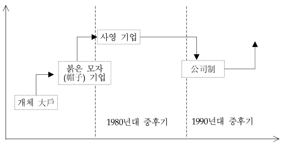 중국 민영기업 조직형식의 변천