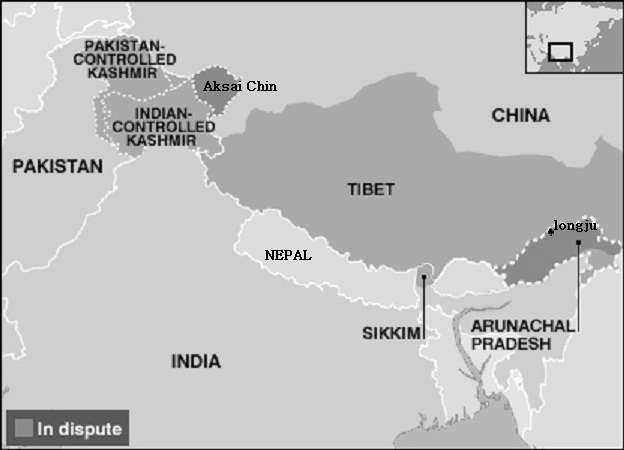 중국-인도 국경 분쟁지역