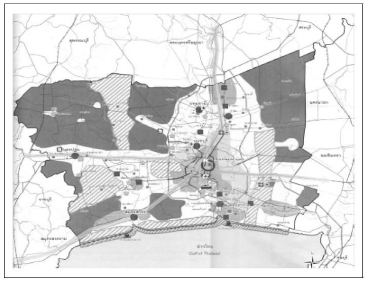 그림 5-6. 방콕 대도시권의 도시개발계획 개념도
