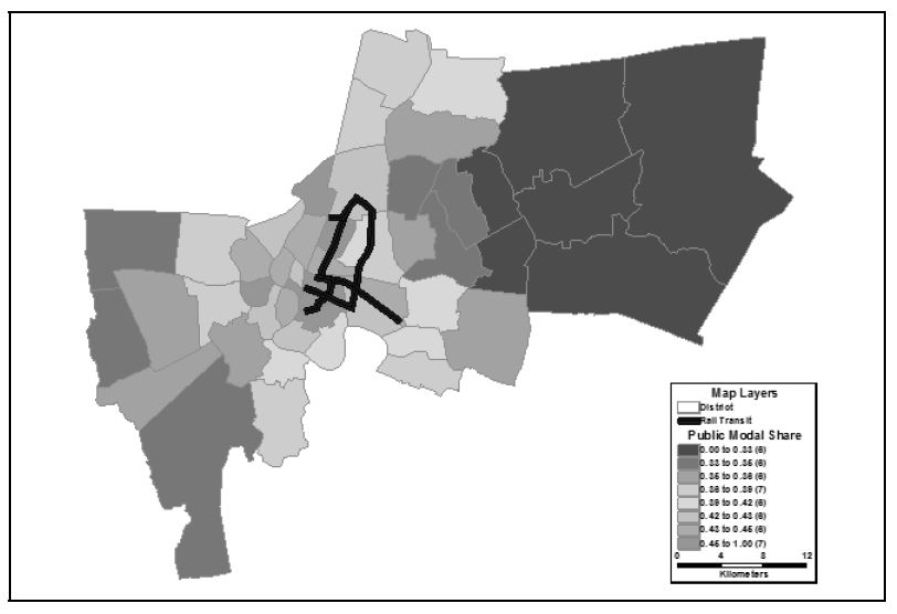 그림 5-14. 방콕의 대중교통 수단분담