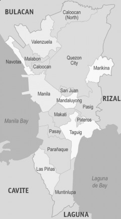 그림 6-1. 마닐라 대도시권 권역도