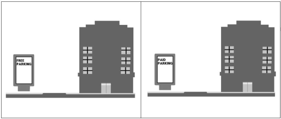 그림 2-12. 수요관리 비교(Free Parking vs. Paid Parking)