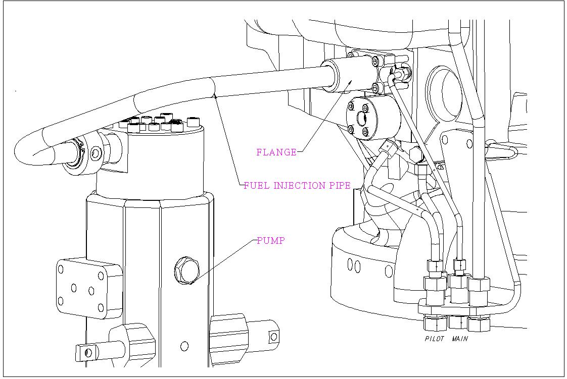 FUEL INJECTION PIPE ASS'Y DRAWING