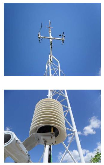 신길공원 풍황측정지점 기상탑 측정센서