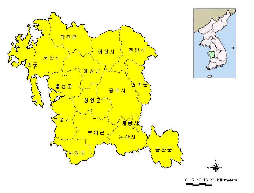 계획의 공간적 범위