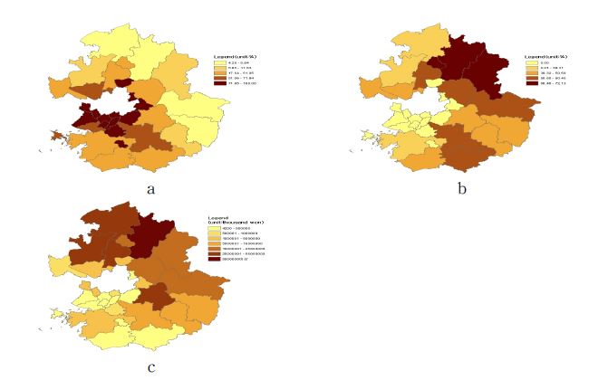 Fig. 3.1.46. Map of disaster damage and map of geographical character in Gyeonggi-do