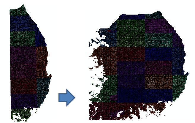 Fig. 4.4.3. Topographic map shapefiles converted synthetic