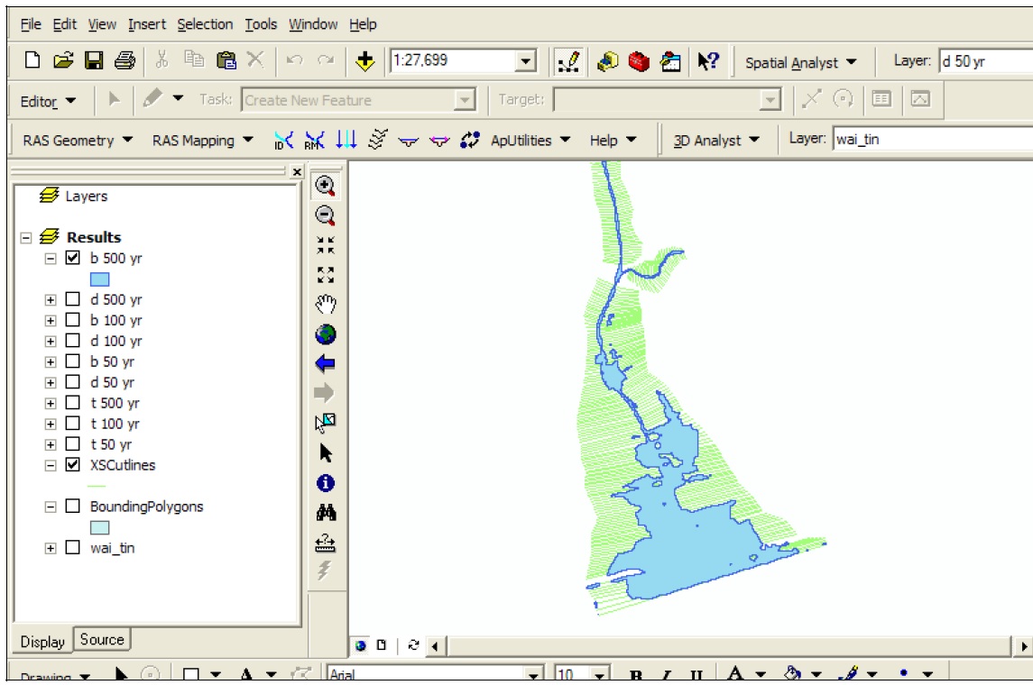 Fig. 4.5.8. HEC-GeoRAS model