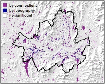 Fig. 3.1.8. Analysis map of cold air stagnation