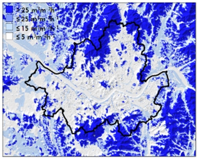 Fig. 3.1.11. Analysis map of cold air production.