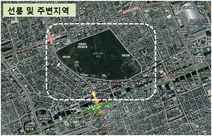 Fig. 3.1.15. Target observation area in Gangnam-Gu, Seoul