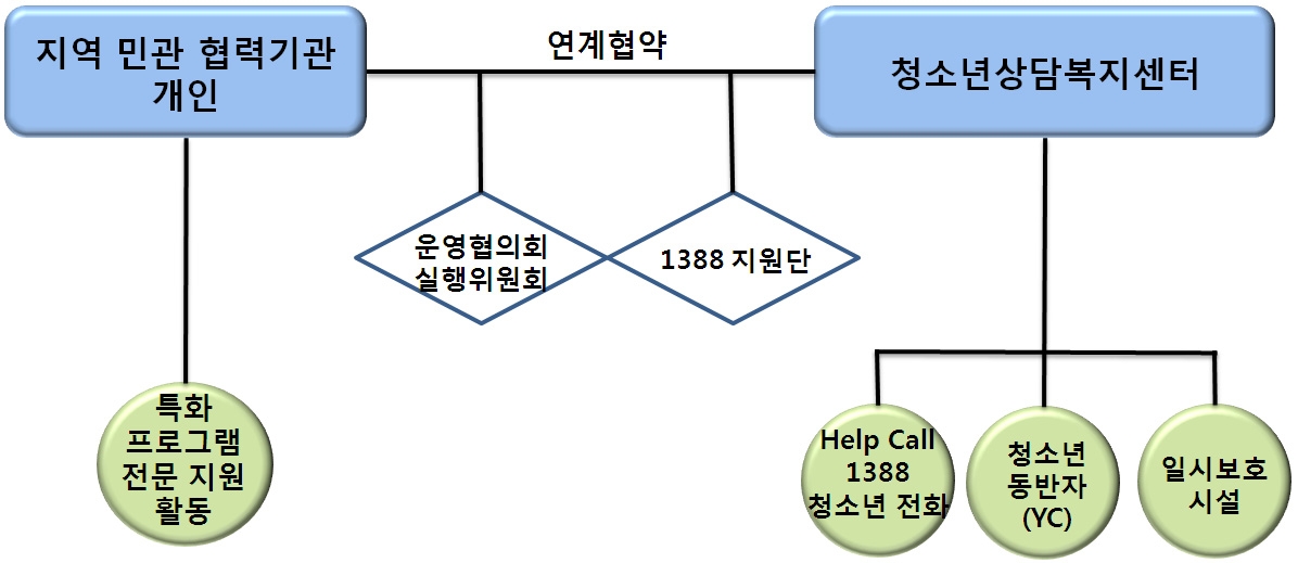 【그림 II-10】지역 내 CYS-Net 추진 조직