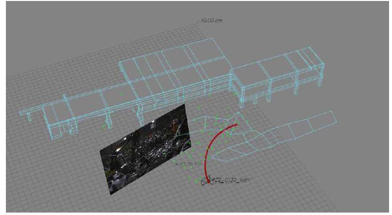 솔빙 결과물(카메라 움직임과 특징점의 3D 포인트들)