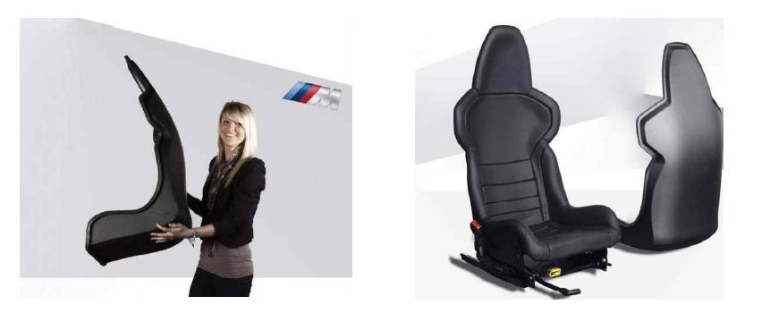 탄소섬유가 적용된 BMW innovative seat