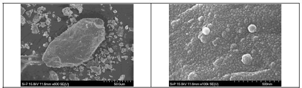 그림 3-19. SEM images of as received Si-powder